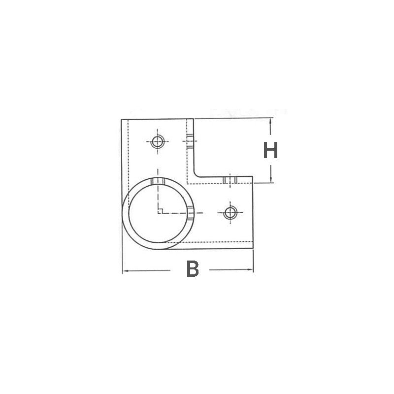 ANGOLARE INOX 3 VIE 90° Ø MM.25 - 2929463 - FORNITURE NAUTICHE ITALIANE