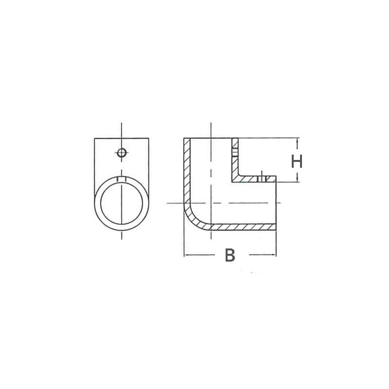 ANGOLARE INOX 90° Ø MM.25 - 2929461 - FORNITURE NAUTICHE ITALIANE