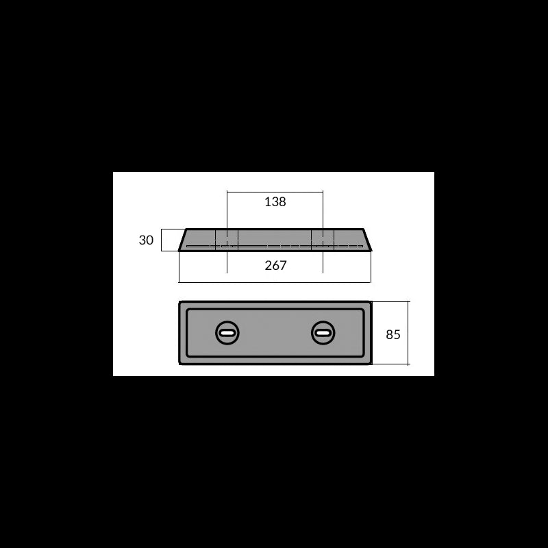BARRA IPS IN ALLUMINIO - 2626546A - TECNOSEAL