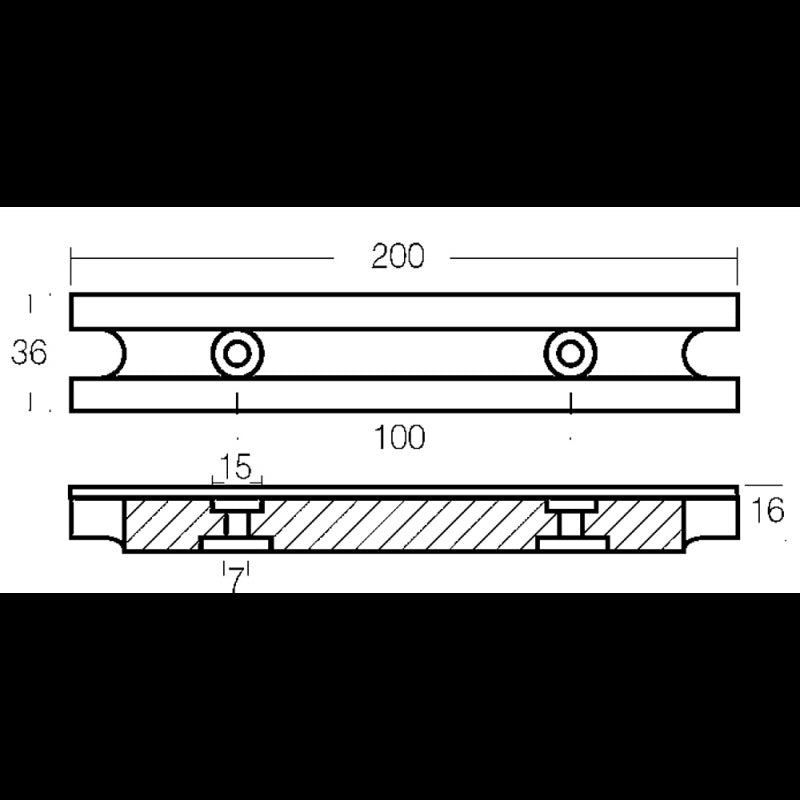 BARRA 40/100 HP IN ALLUMINIO - 2626413A - TECNOSEAL