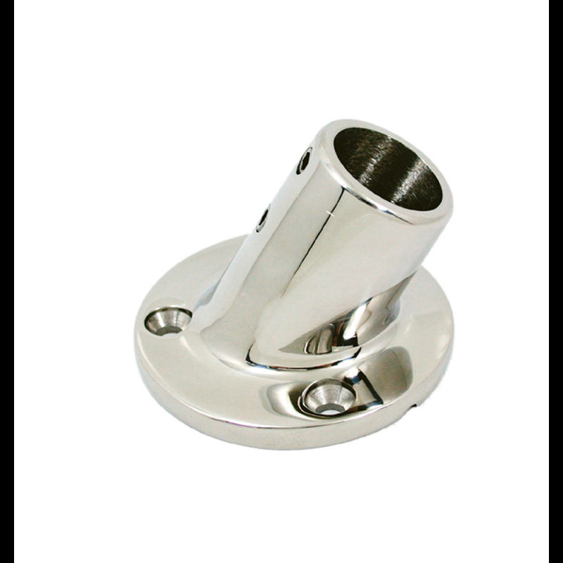BASE INOX TONDA 60° Ø MM.22 - 2929122 - FORNITURE NAUTICHE ITALIANE