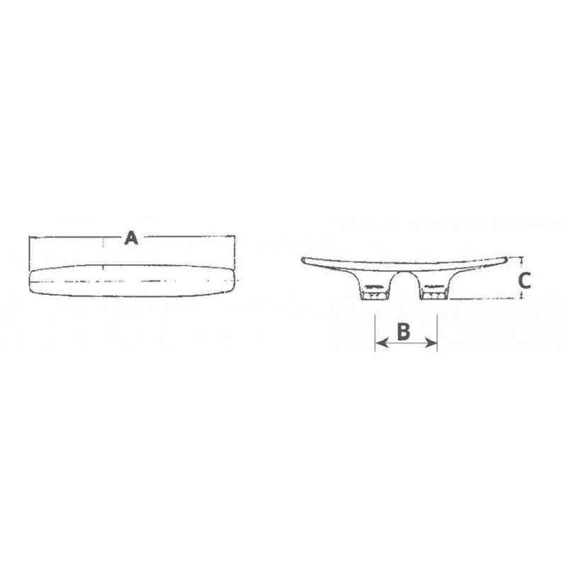 BITTA A GALLOCCIA INOX MM.200 - 4645020 - MARINE TOWN