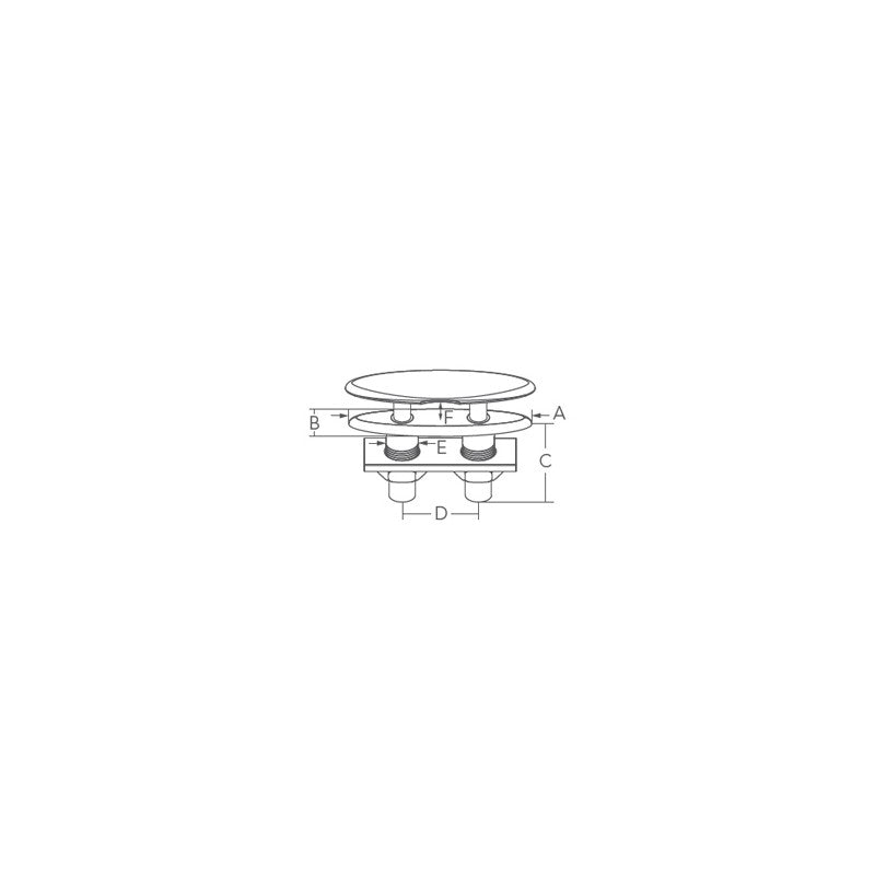 BITTA A SCOMPARSA INOX 316 MM.203 - 4645220 - MARINE TOWN