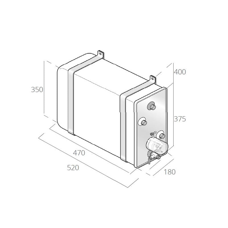 BOILER INOX BX 16 LT C/SCAMBIATORE - 2400616 - QUICK