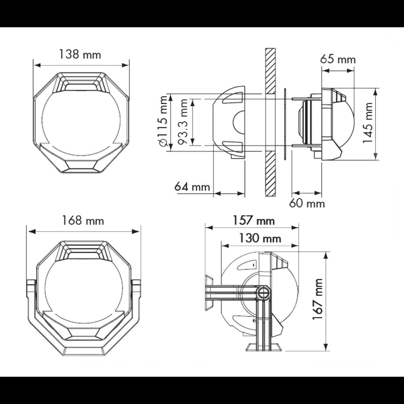 BUSSOLA CONTEST 130 BIANCA - P17295 - PLASTIMO