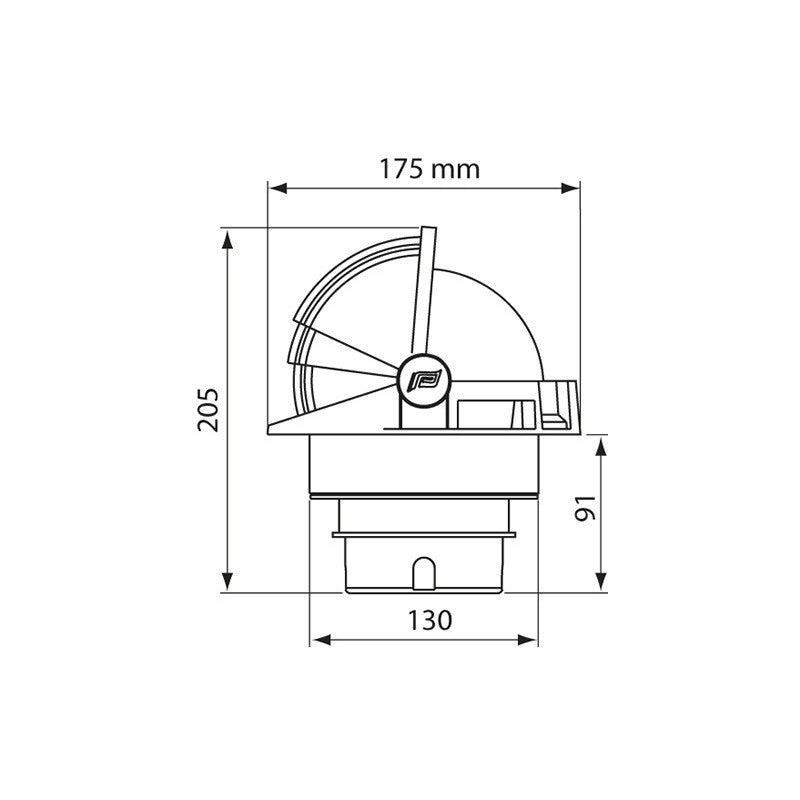 BUSSOLA OLIMPIC 135 BIANCA - P65535 - PLASTIMO
