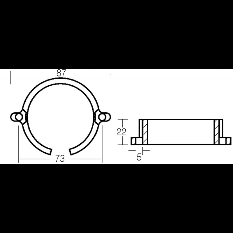 COLLARE BRAVO ONE e BRAVO III ZINCO - 2626324 - TECNOSEAL