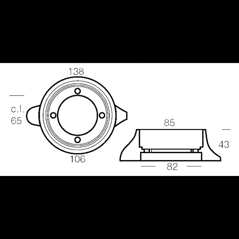 COLLARE SEA DRIVE 110 IN ALLUMINIO - 2626513A - TECNOSEAL