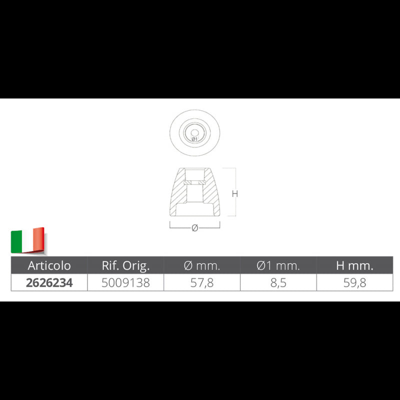 CONO IN ZINCO - 2626234 - TECNOSEAL