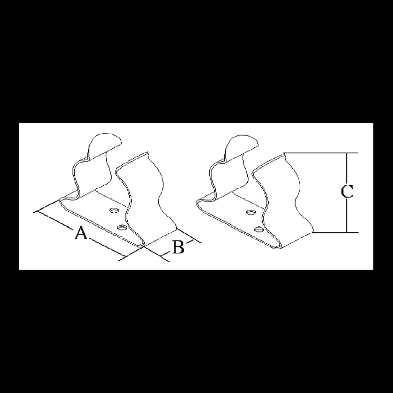 CLIPS INOX Ø MM.32/35 - 0909121 - FORNITURE NAUTICHE ITALIANE