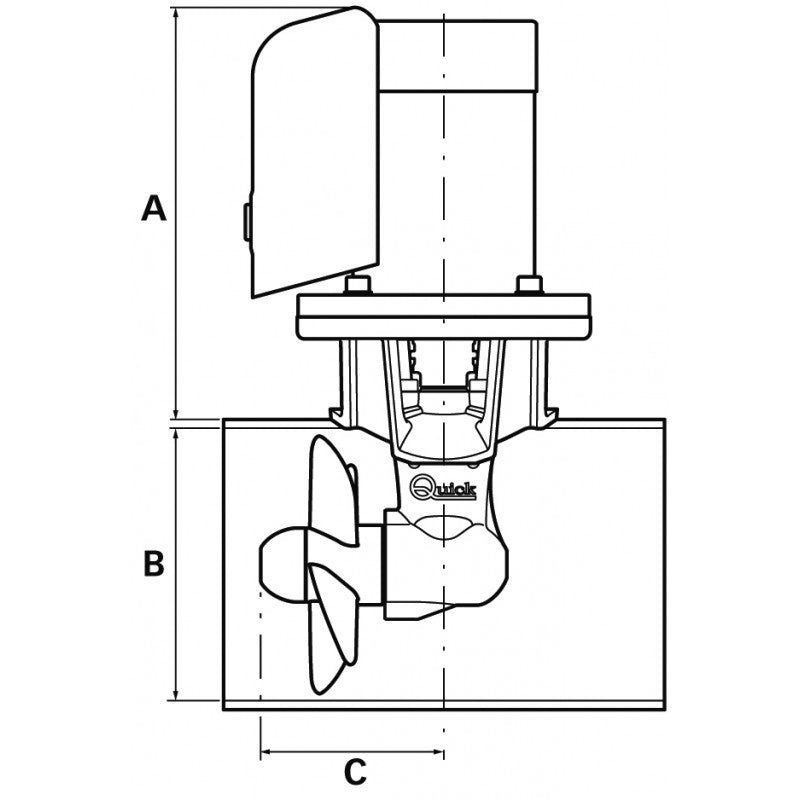 ELICA BTQ 125-40kg 12V CON CARTER - 0390016 - QUICK