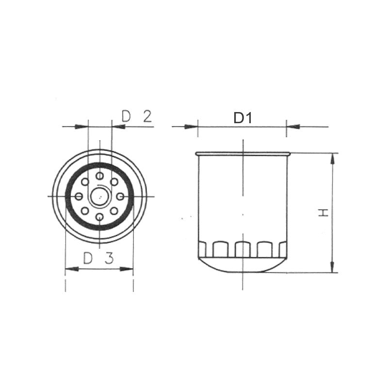 FILTRO OLIO HONDA YANMAR FARYMANN - 2020534 - FORNITURE NAUTICHE ITALIANE