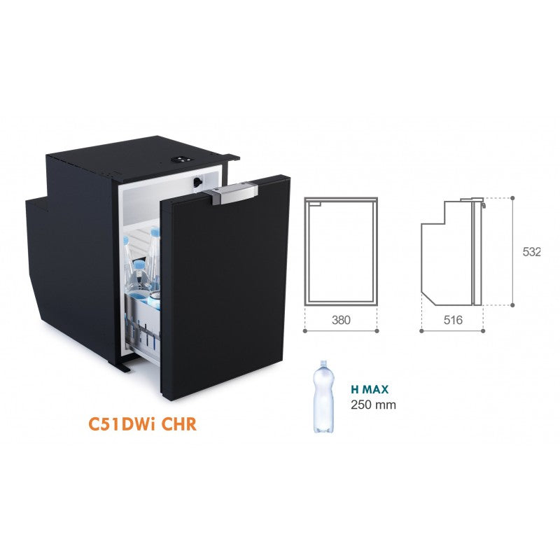 FRIGORIFERO C42 DW NERO - 2435080 - VITRIFRIGO