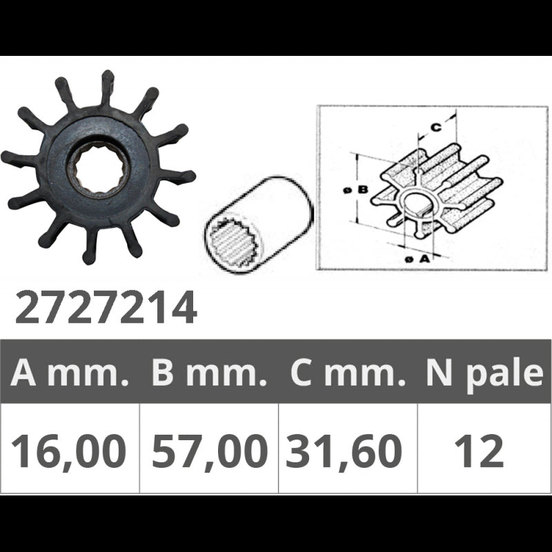 GIRANTE ORIGINALE JABSCO 1210-0001P - 2727214 - JABSCO