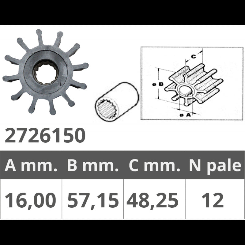 GIRANTE POMPE JABSCO 13554-6001 - 2726150 - FINNORD