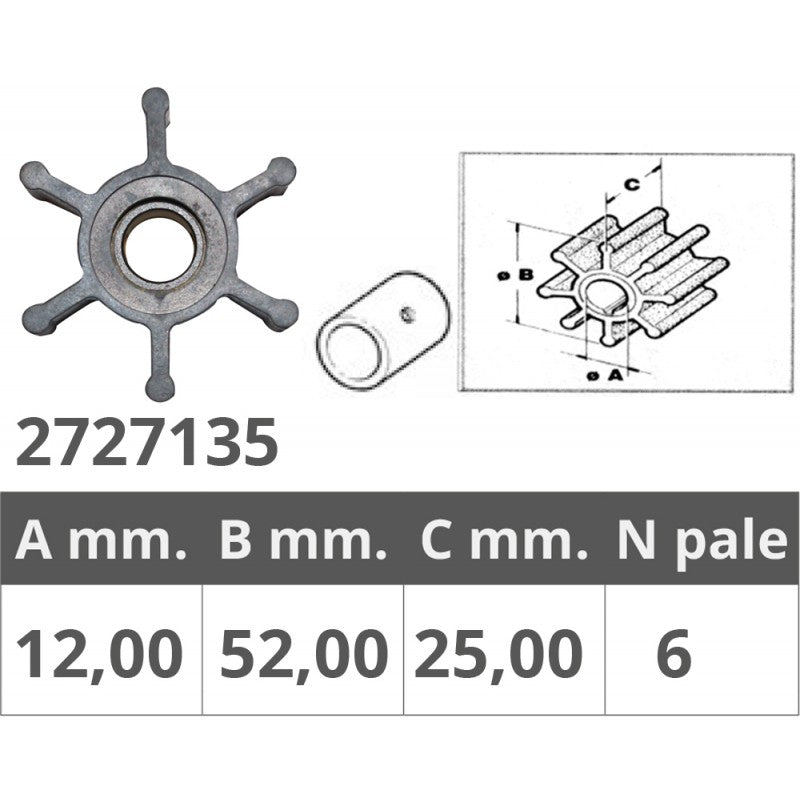 GIRANTE POMPE SOLE  312.11.008 - 2727135 - FINNORD