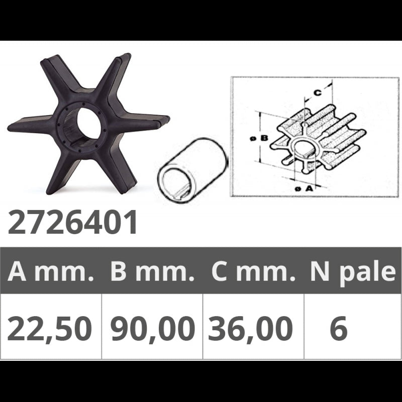 GIRANTE YAMAHA RIF.OR.6CE-44352-00 - 2726401 - FINNORD