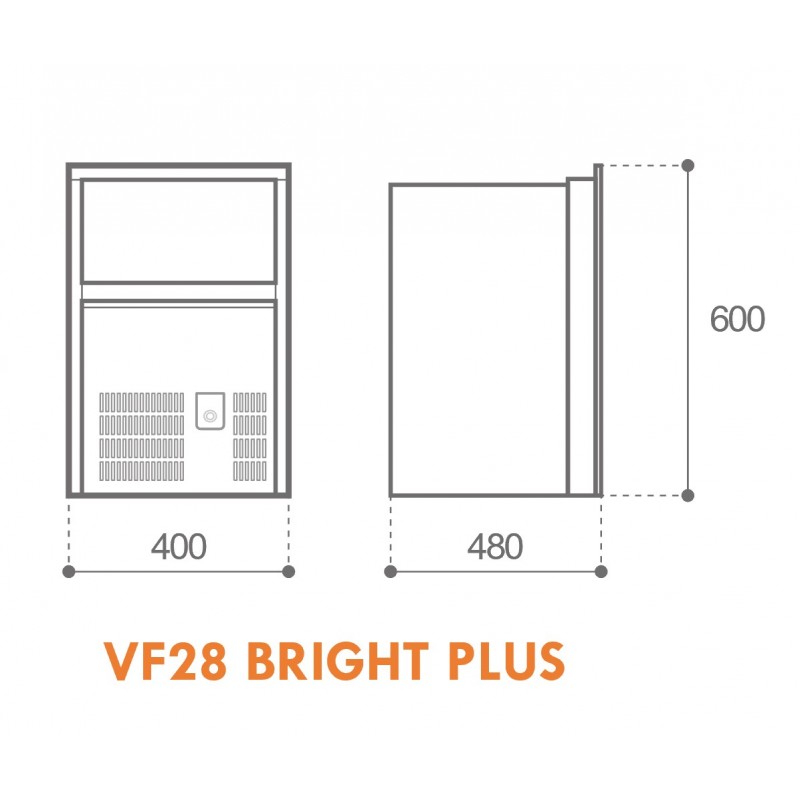 ICE MAKER VF28 BRIGHT PLUS - 2435058 - VITRIFRIGO