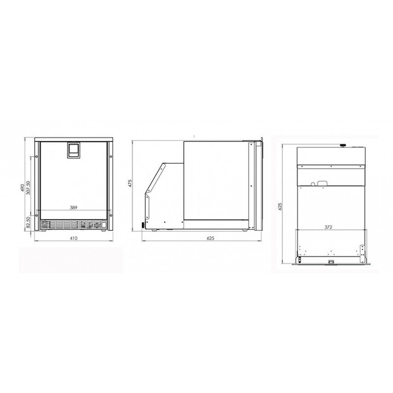 LOW PROFILE ICE MAKER 230V/50HZ - 2400120 - INDEL WEBASTO MARINE - ISOTEMP