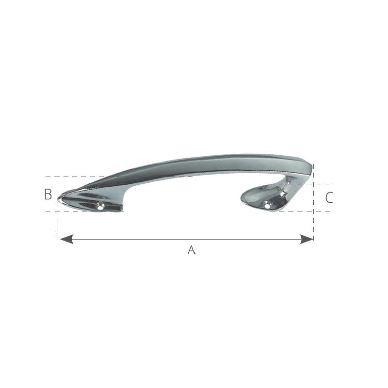 MANIGLIA OTTONE MM.190 - 4848001 - FORESTI
