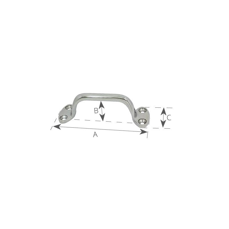 MANIGLIA OTTONE MM.76 - 4848005 - FORESTI