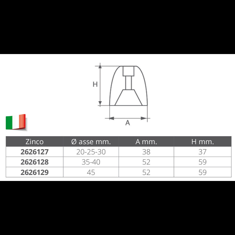 ANODO RICAMBIO Ø MM.45 - 2626129 - ENRICO POLIPODIO