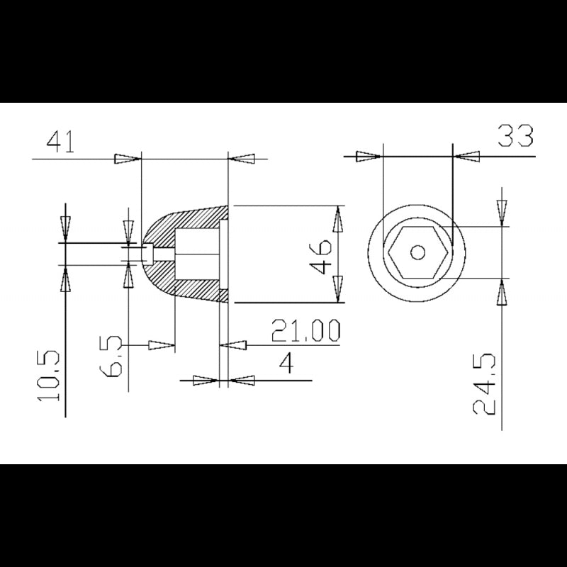 OGIVA ALLUMINIO SIDE POWER - 2626199A - TECNOSEAL