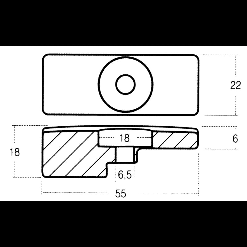 PIASTRINA ZN 90-115 HP DF115-140 - 2626812 - TECNOSEAL