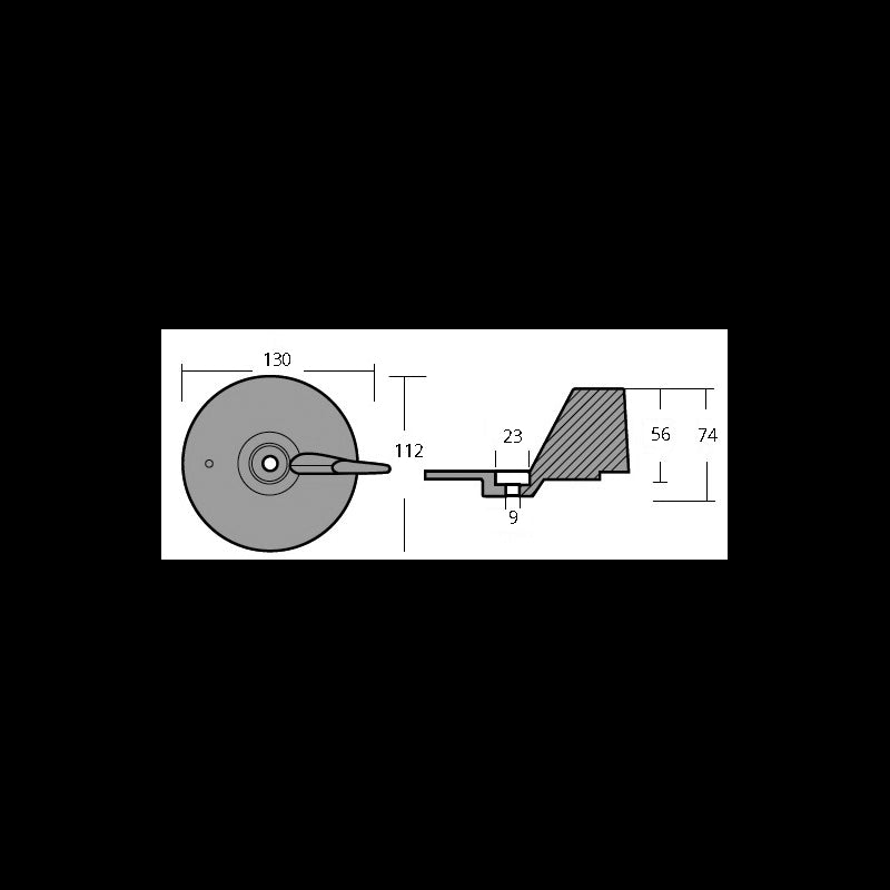 PINNA IN ZINCO 75-90-115-130 HP - 2626960 - TECNOSEAL
