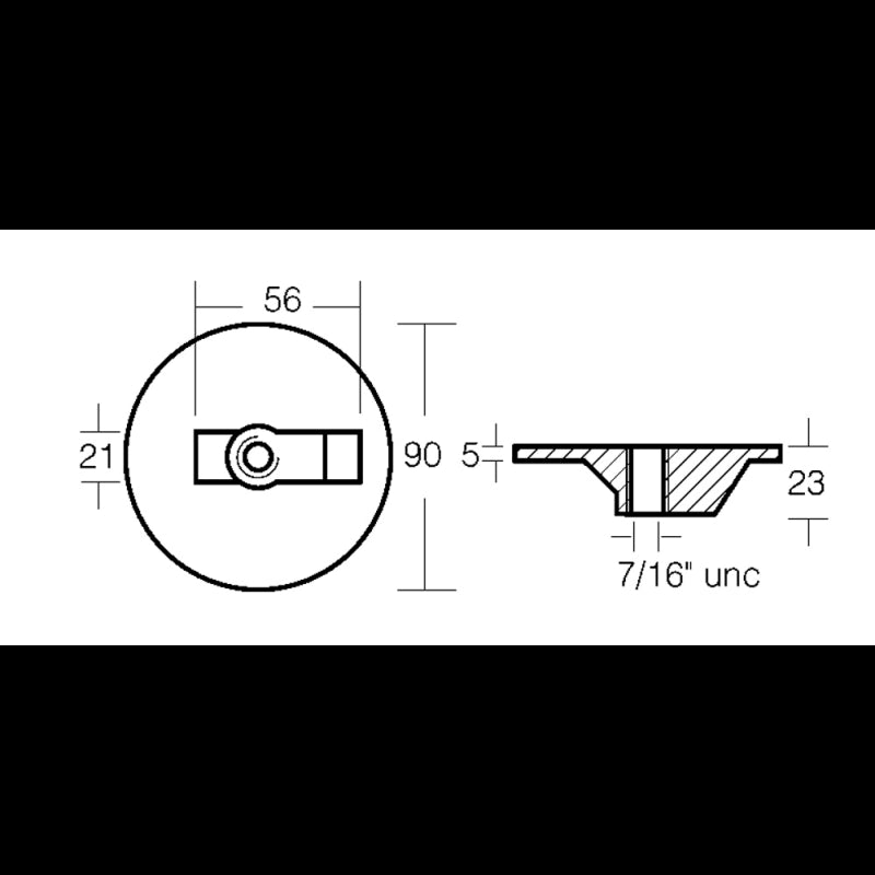 PLACCA VERADO-ALPHA IN ALLUMINIO - 2626319A - TECNOSEAL