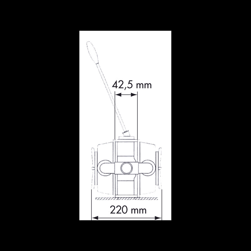 POMPA A MANO DOPPIO EFFETTO - P11724 - PLASTIMO