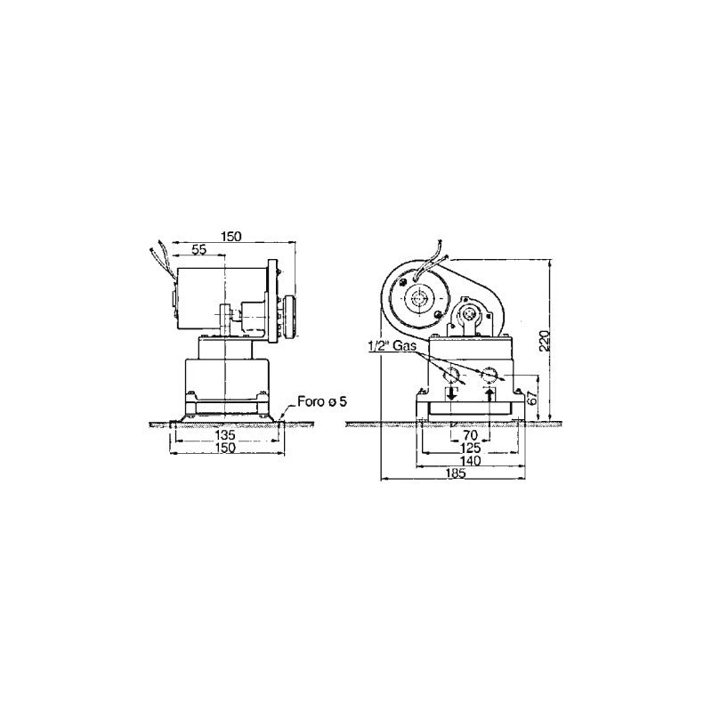 POMPA BG108 12 V. - 1616422 - ANCOR
