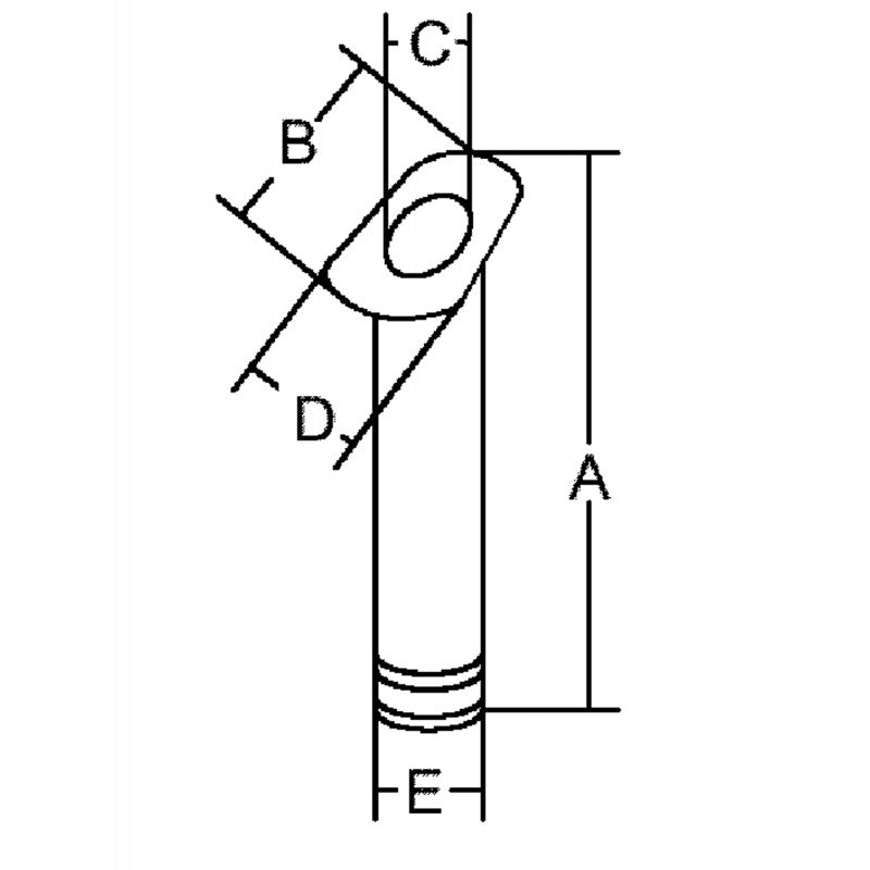 PORTACANNA IN ABS AD INCASSO - 2828023 - FORNITURE NAUTICHE ITALIANE