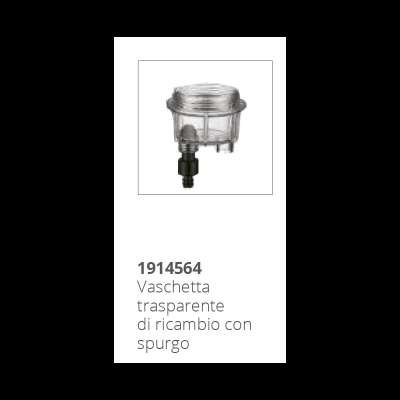 FILTRO SEPARATORE ACQUA-BENZINA - 1914866 - FORNITURE NAUTICHE ITALIANE