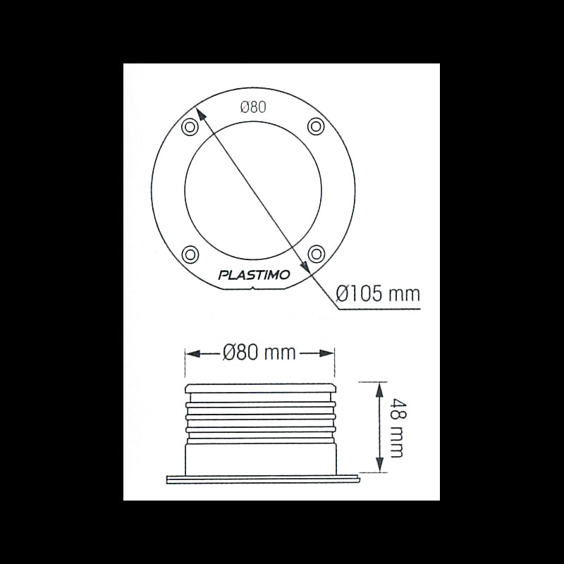 RACCORDO DRITTO EZ AIR MM 80 - P67307 - PLASTIMO