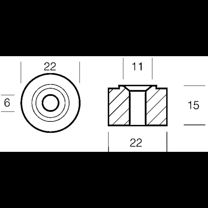 RONDELLA ALLUMINIO HONDA 8-225HP - 2626957A - TECNOSEAL