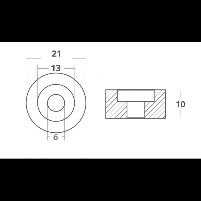 RONDELLA IN ALLUMINIO - 2626229A - ENRICO POLIPODIO