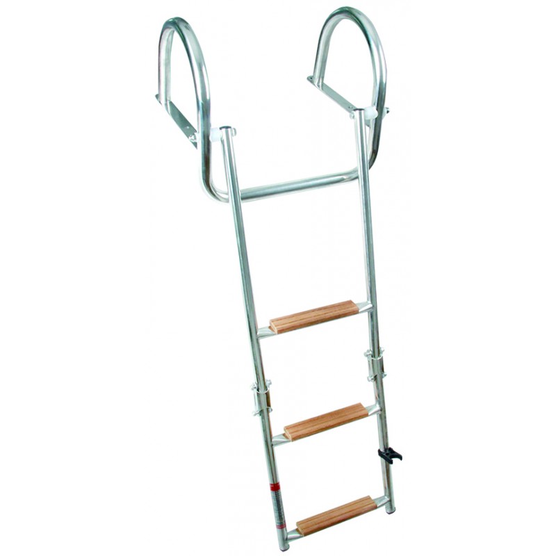 SCALETTA INOX RIBALTABILE 4 GRADINI - 3030074 - FORNITURE NAUTICHE ITALIANE
