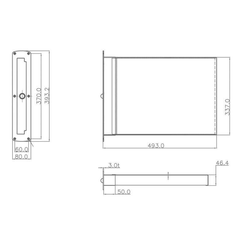 SCALETTA  INOX AD INCASSO 3 GRADINI - 3030383 - FORNITURE NAUTICHE ITALIANE