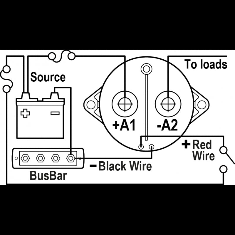 SOLENOIDE SERIE L 250A 12/24V - 4109012 - BLUE SEA