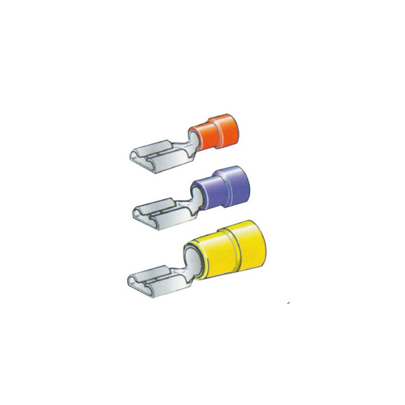 TERMINALE FEMMINA MM 2,8 ROSSO 100P - P204577 - CROSSEVEN