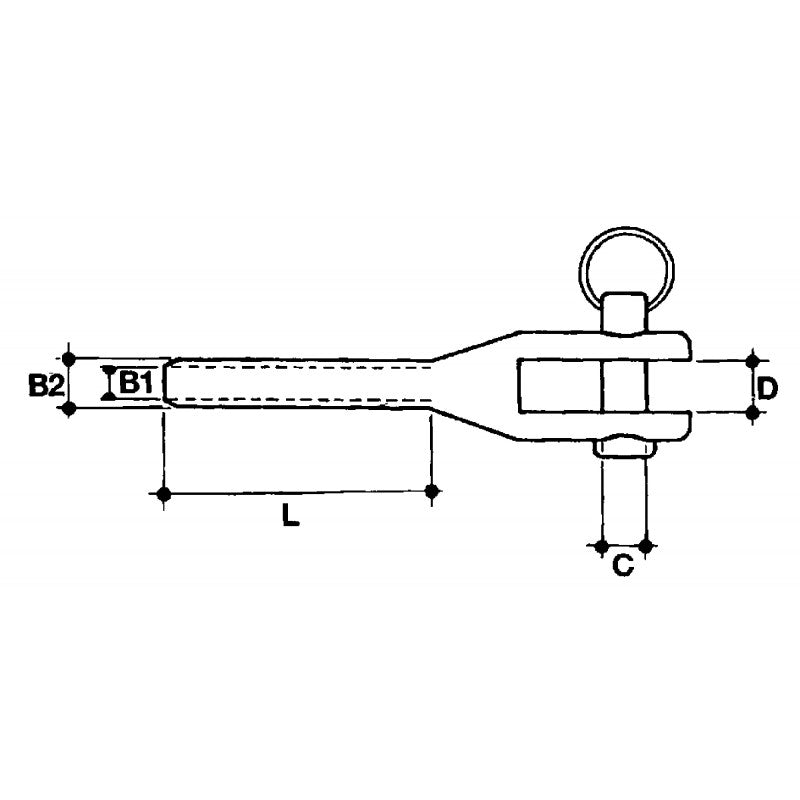 TERMIN. PRESSARE FORCELLA ØMM.2,5/3 - 0606423 - MAVI MARE