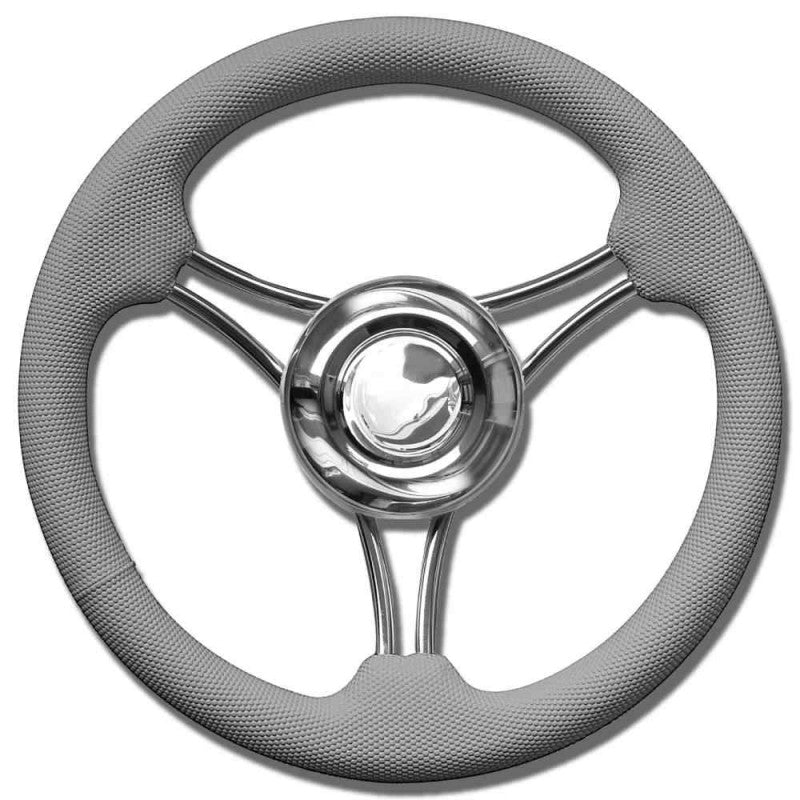 RUOTA TIMONE T22 GRIGIO Ø MM.350 - 4345335 - SAVORETTI