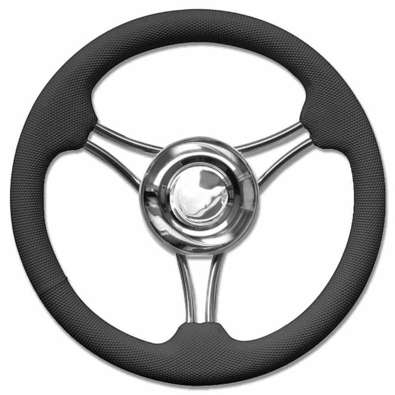 RUOTA TIMONE NERO Ø MM.350 - 4345435 - SAVORETTI
