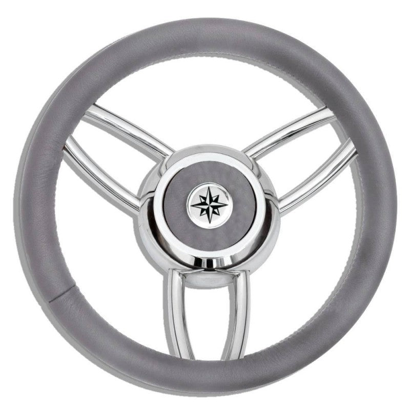 RUOTA TIMONE T26 GRIGIO Ø MM.350 - 4345450 - SAVORETTI
