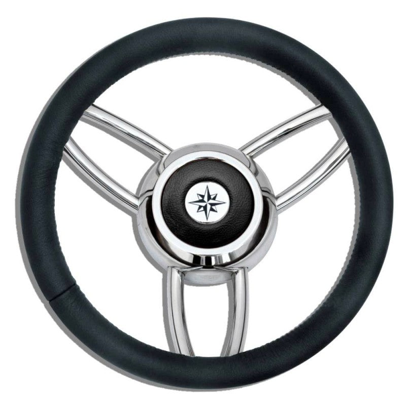 RUOTA TIMONE T26 NERO Ø MM.350 - 4345451 - SAVORETTI