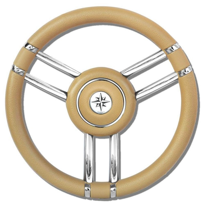 RUOTA TIMONE T27 BEIGE Ø MM.350 - 4345443 - SAVORETTI