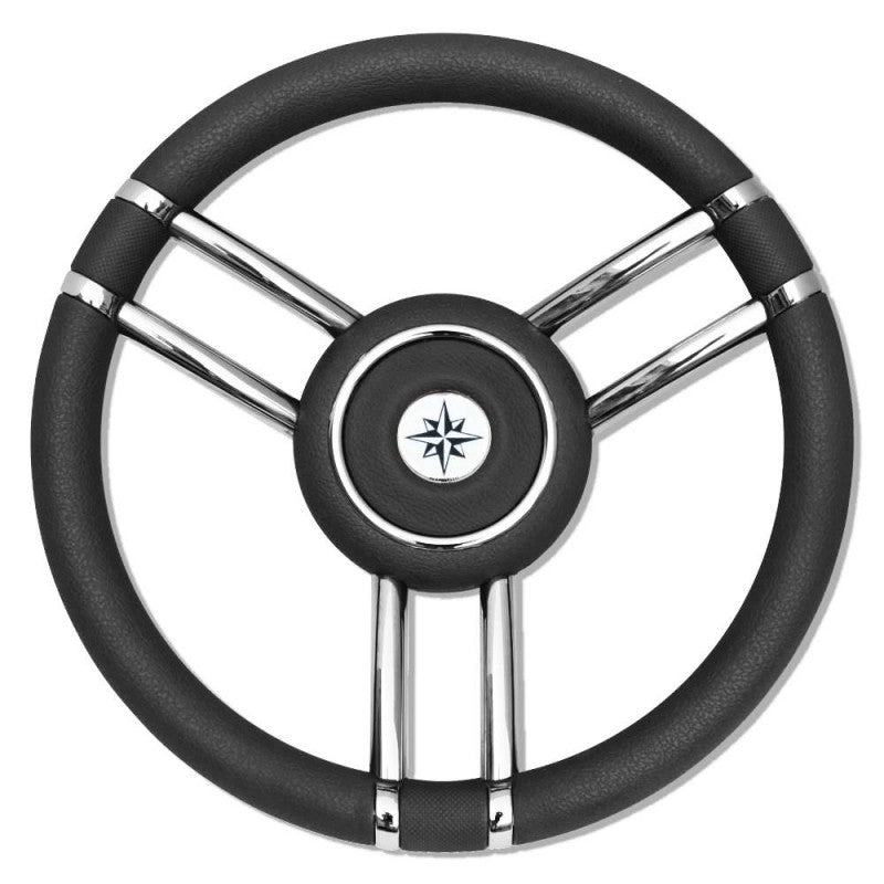 RUOTA TIMONE T27 NERO Ø MM.350 - 4345447 - SAVORETTI