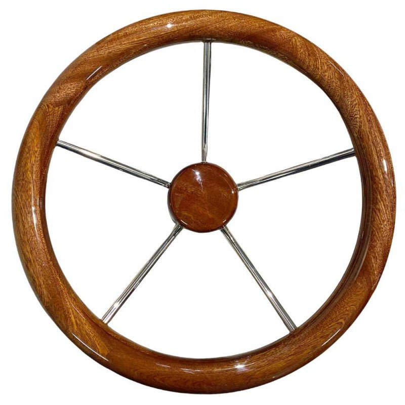 RUOTA TIMONE TEAK Ø MM.350 - 4345135 - SAVORETTI