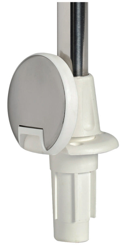 Asta led estraibile 60 cm con base bianca